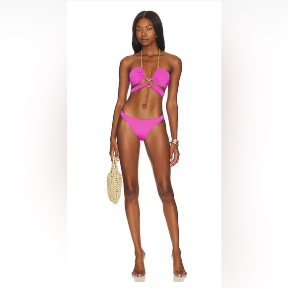 VIX PAULA HERMANNY Gi Bikini SET In Pink - Bubblegum, Large, $236 - Picture 5 of 14